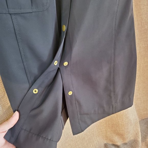 Calvin Klein Black Button Petite Midi Dress - Picture 3 of 6